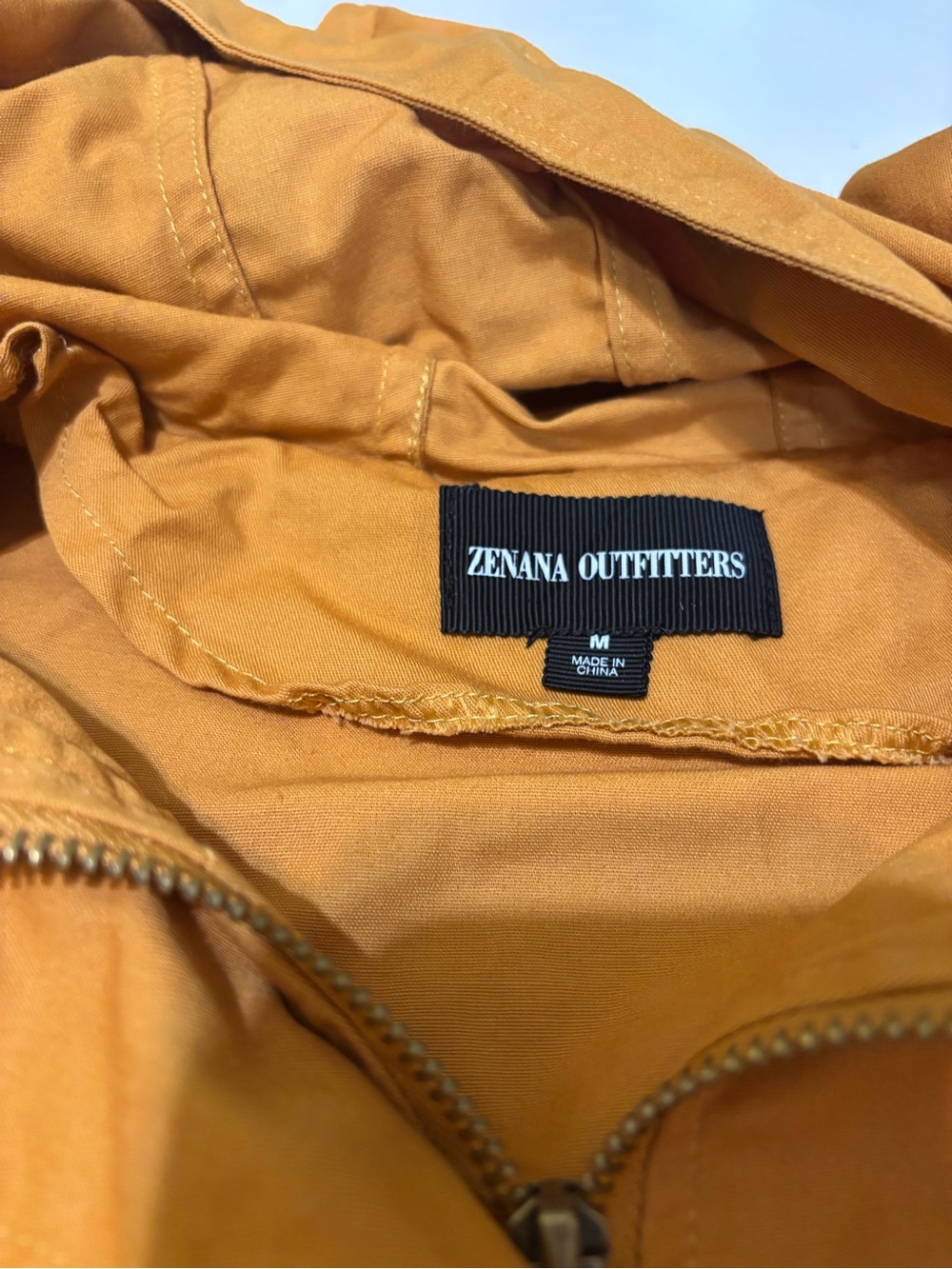 1. Zenana Outfitters Sleeveless Hooded Drawstring Vest - Orange - Picture 5 of 10